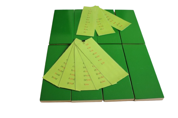 GREEN FOLDERS (SET OF 8 ) A SET OF 8 BOXES WITH 8 DIFFERENT FAMILIES OF PHONOGRAMS